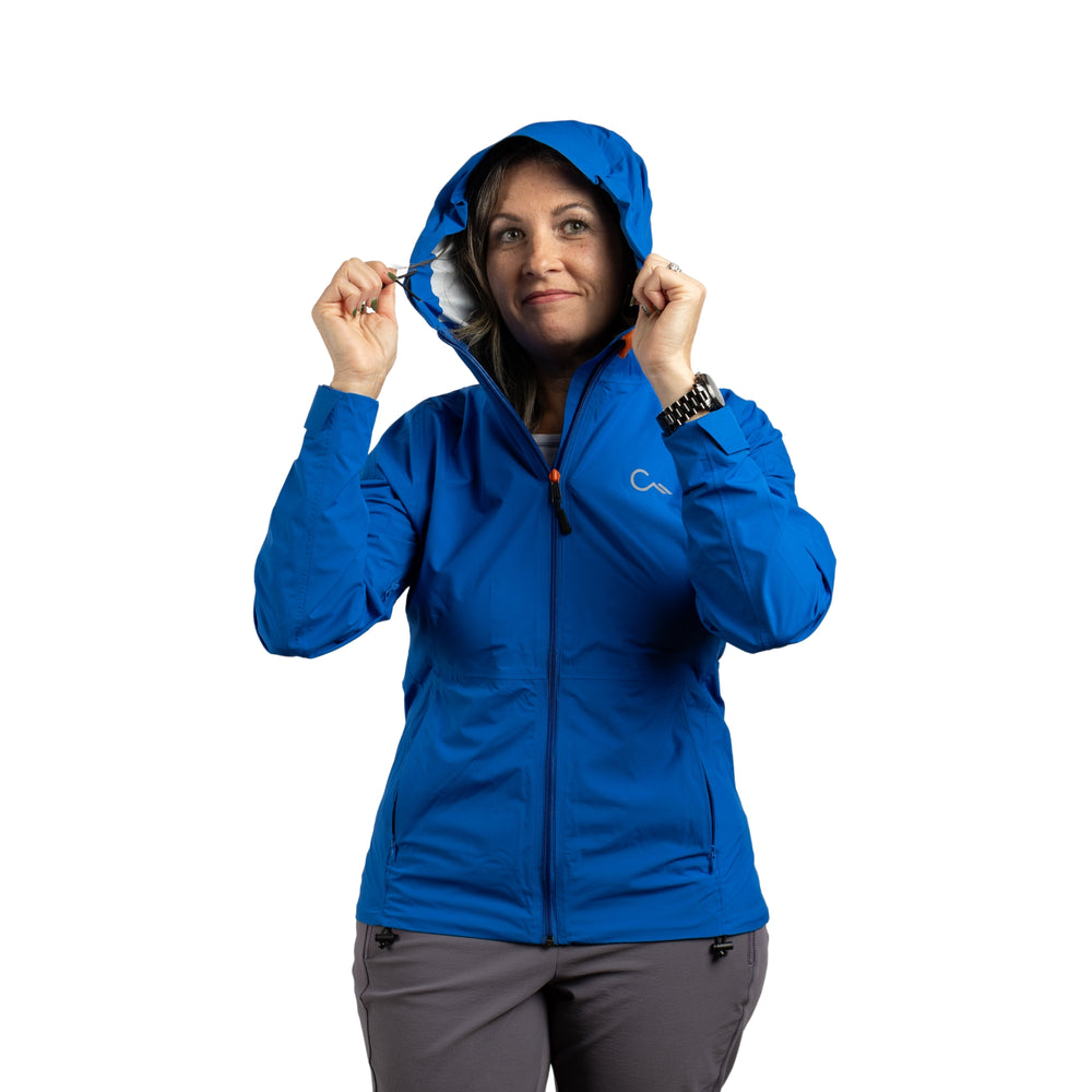 Constant Mountain Women's Infinity Pocket Sideline Rain Jacket- Blue