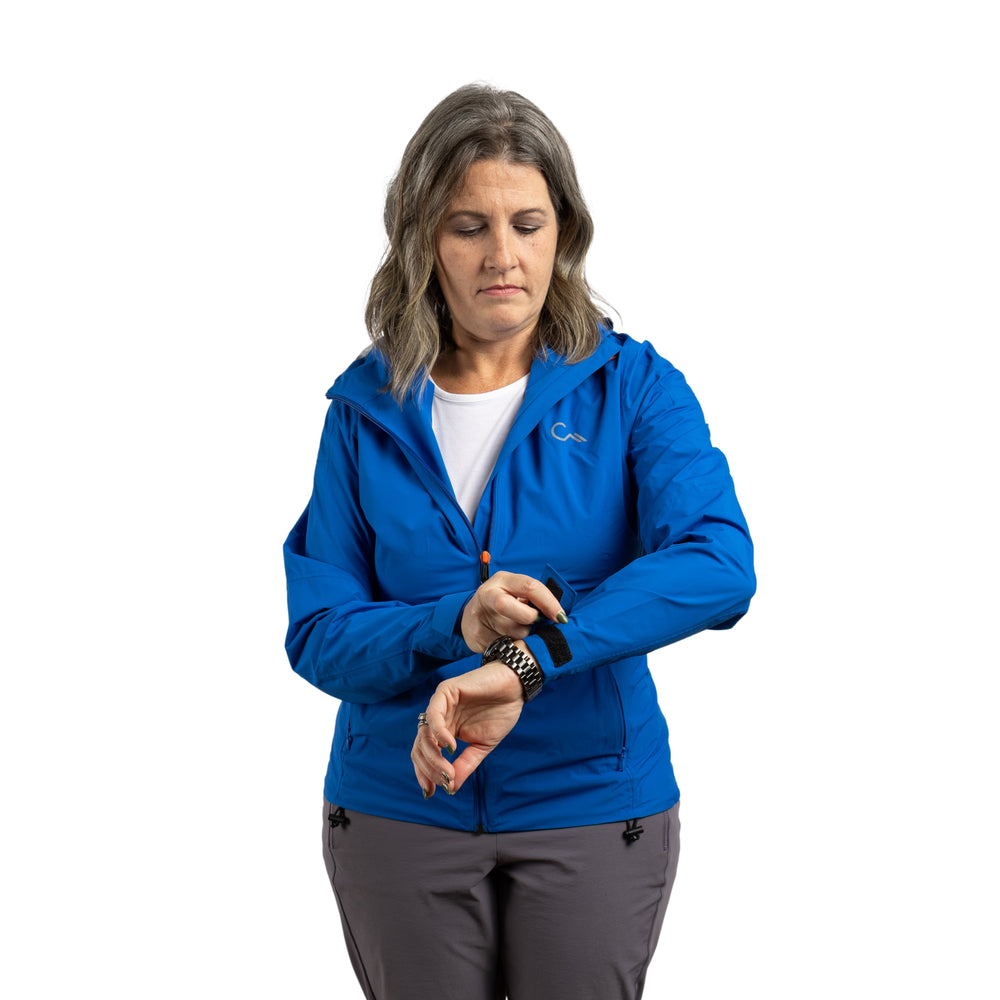 Constant Mountain Women's Infinity Pocket Sideline Rain Jacket- Blue