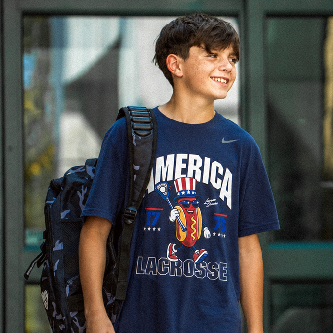 Nike America Hot Dog Youth Lacrosse Tee
