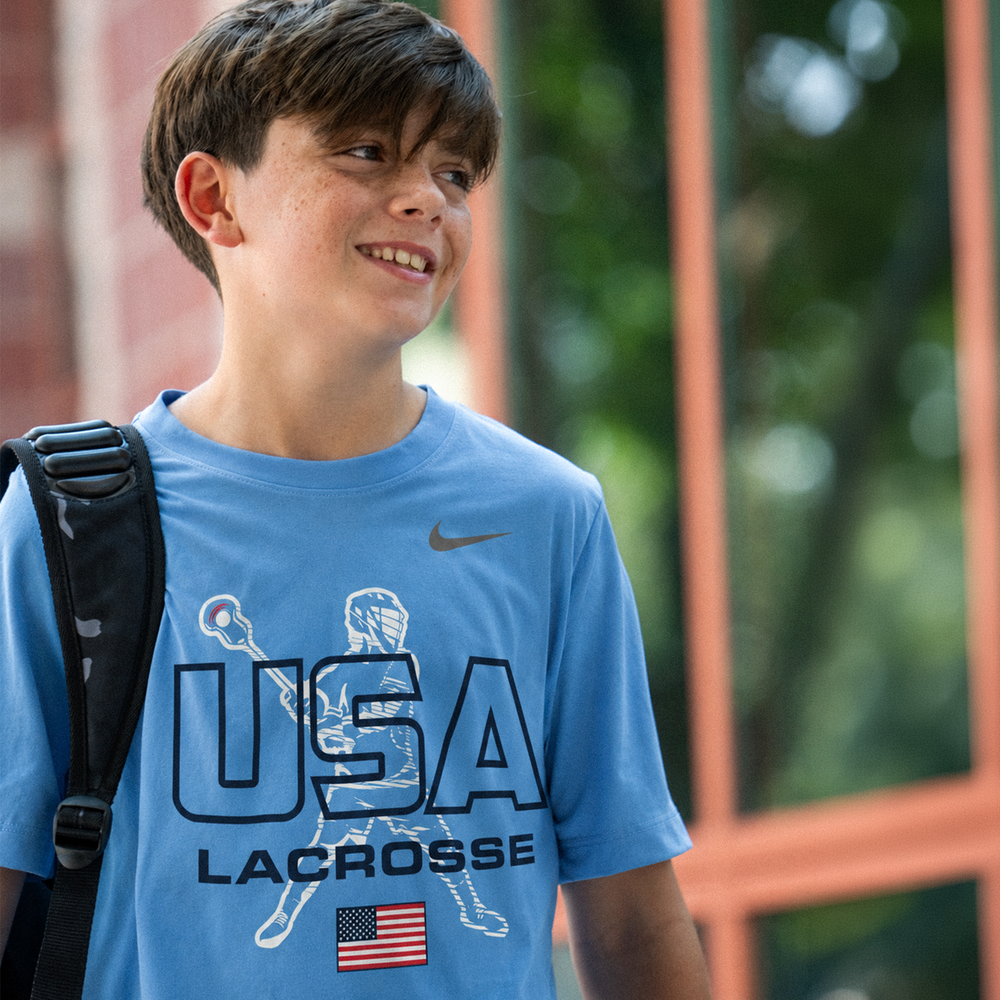 Nike USA Carolina Youth Lacrosse Tee