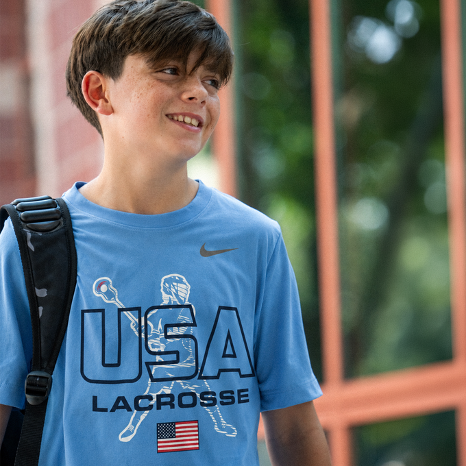 Nike USA Carolina Youth Lacrosse Tee