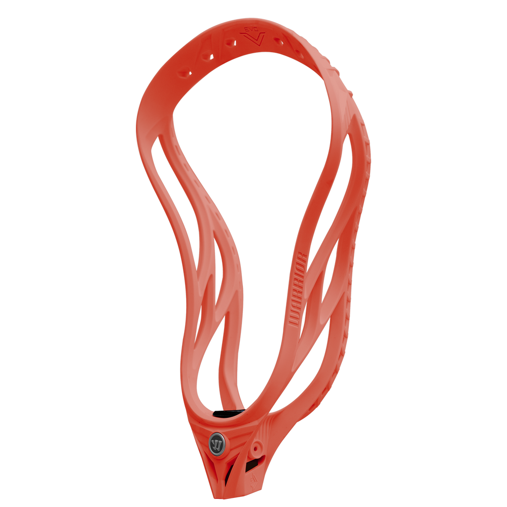 Warrior Evo V Men's Unstrung Lacrosse Head- Hot Coral