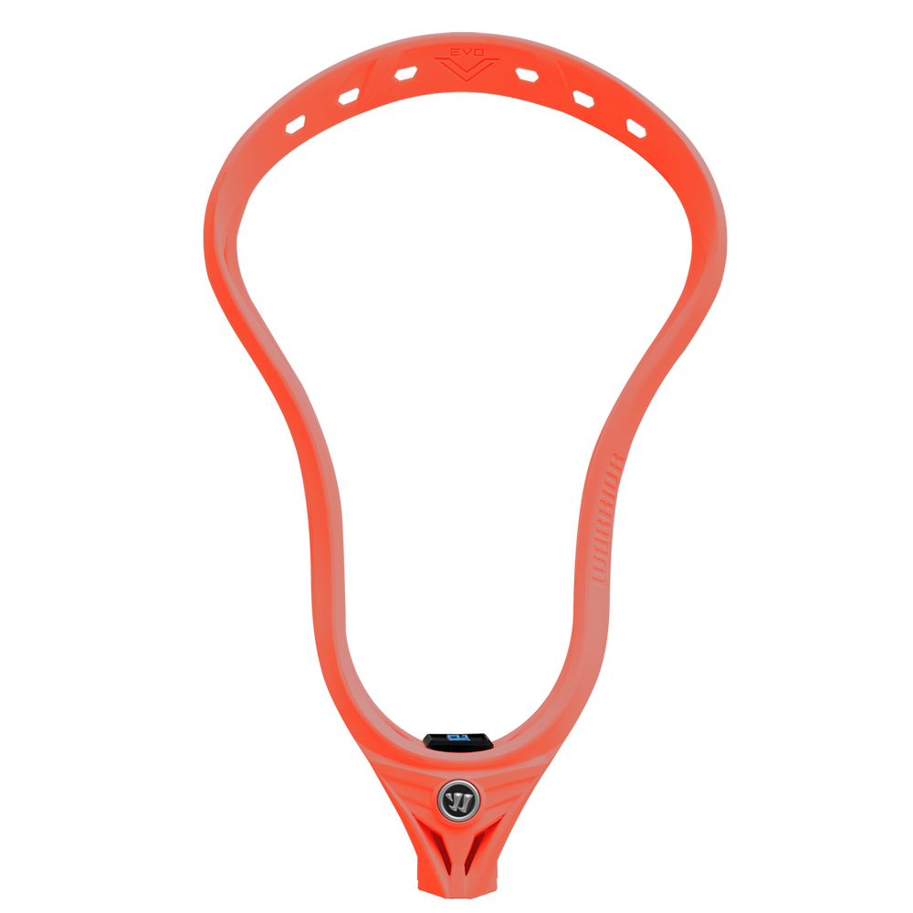 Warrior Evo V Men's Unstrung Lacrosse Head- Hot Coral