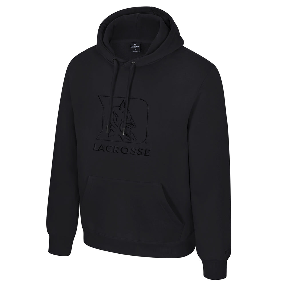 Adult Tonal Black Duke Lacrosse Hoodie