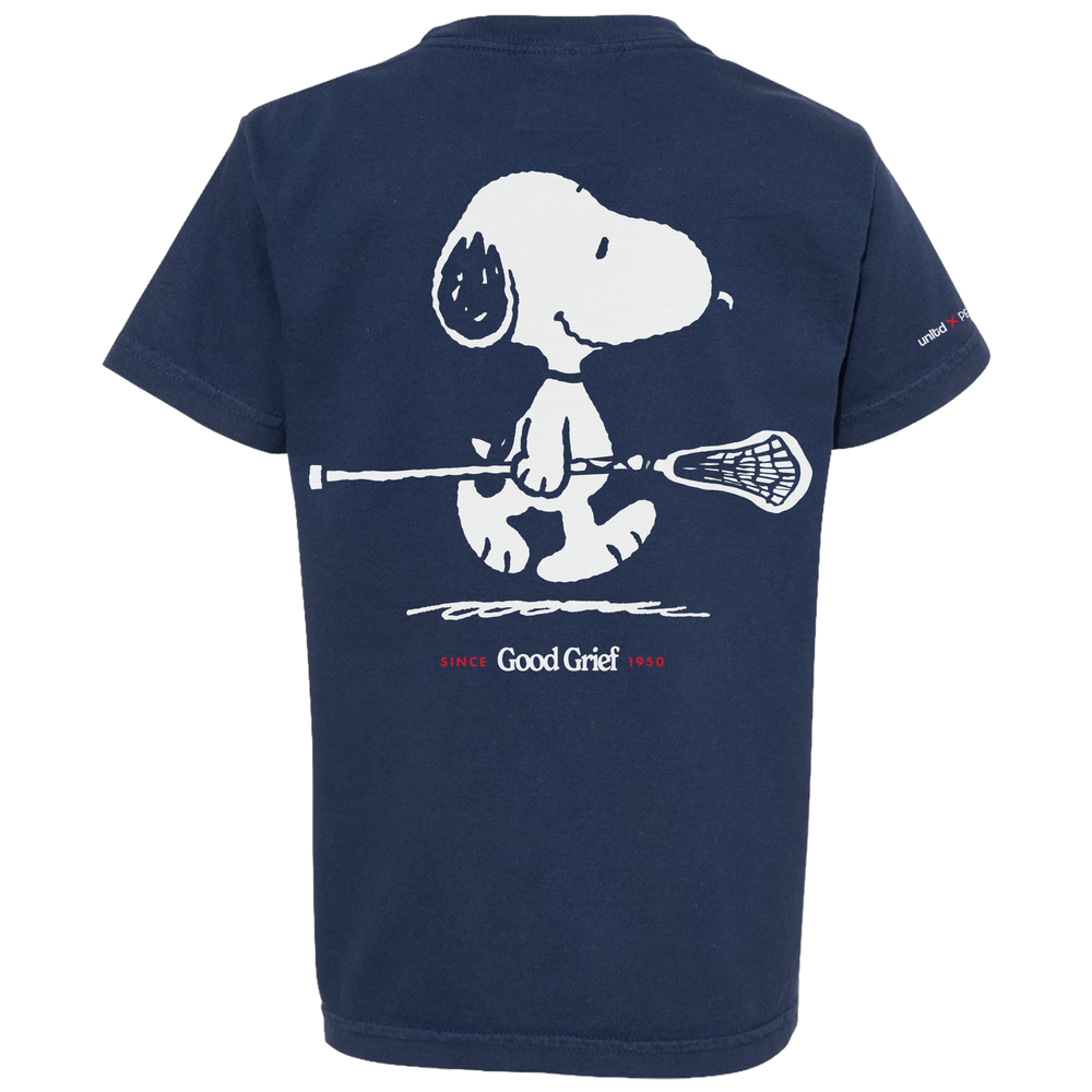 Peanuts Good Grief Youth Lacrosse Tee