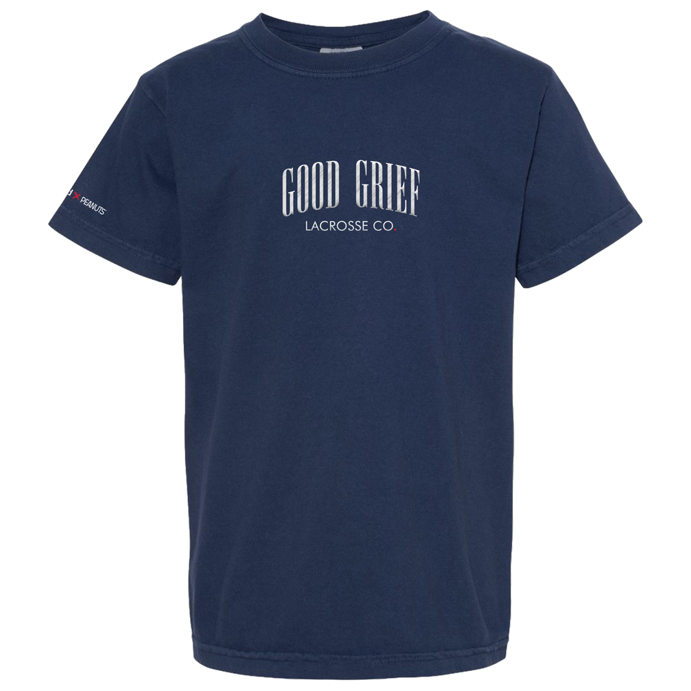 Peanuts Good Grief Youth Lacrosse Tee