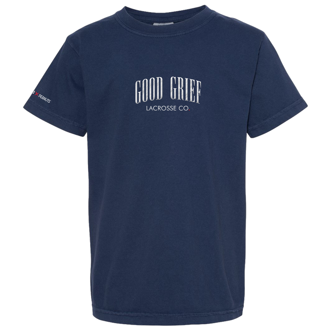 Peanuts Good Grief Youth Lacrosse Tee