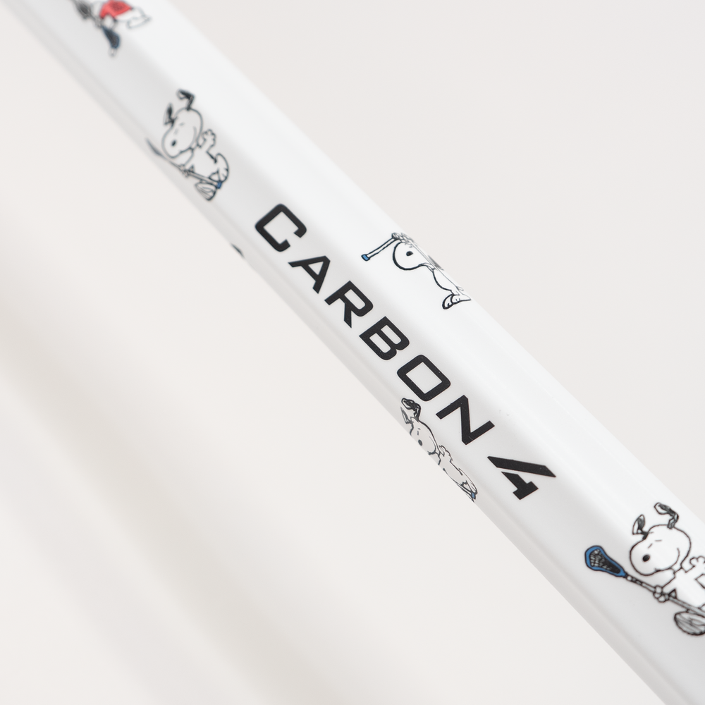 ECD Carbon 4.0 White Snoopy Attack Lacrosse Shaft