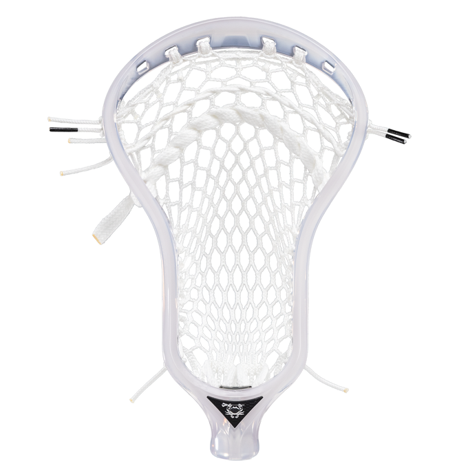 ECD Atom Ghost/White Strung Men's Lacrosse Head