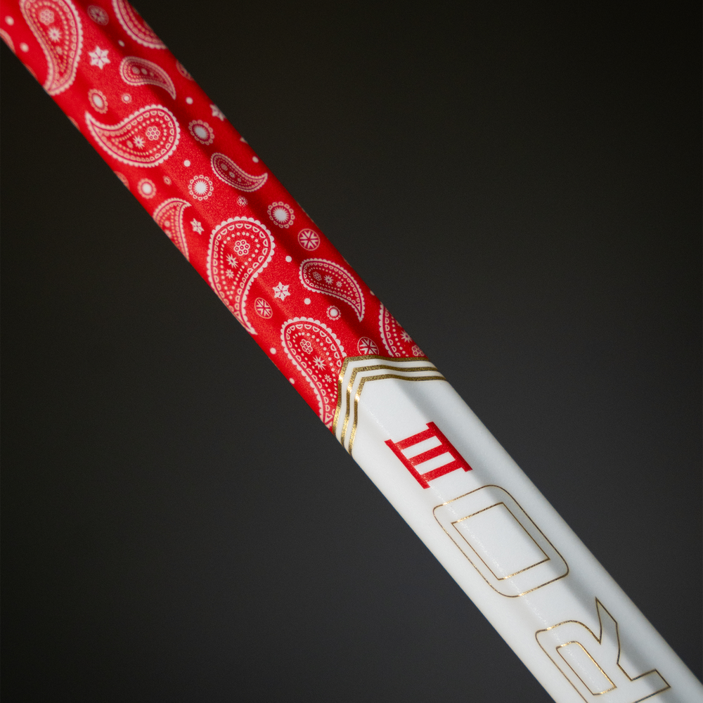 Carbon Pro 3 Attack Red Bandana Lacrosse Shaft