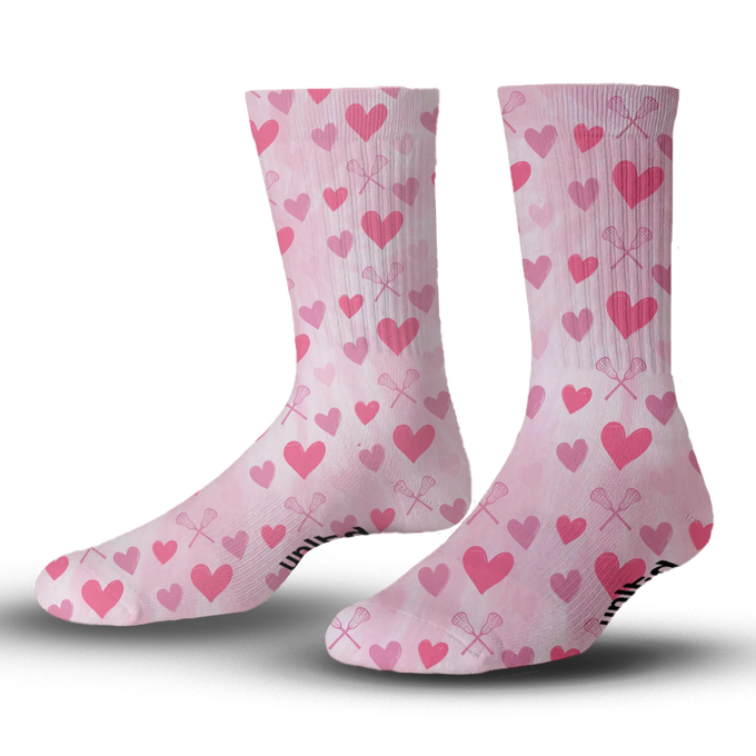 Love Lacrosse Crew Socks