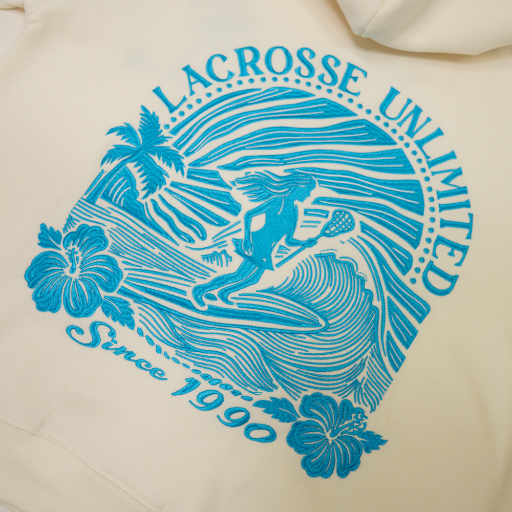 Women's Blue & Island Tides Lacrosse Hoodie- Blue Tides