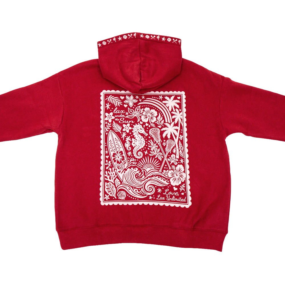 Women's Blue & Island Tides Lacrosse Hoodie- Island Tides