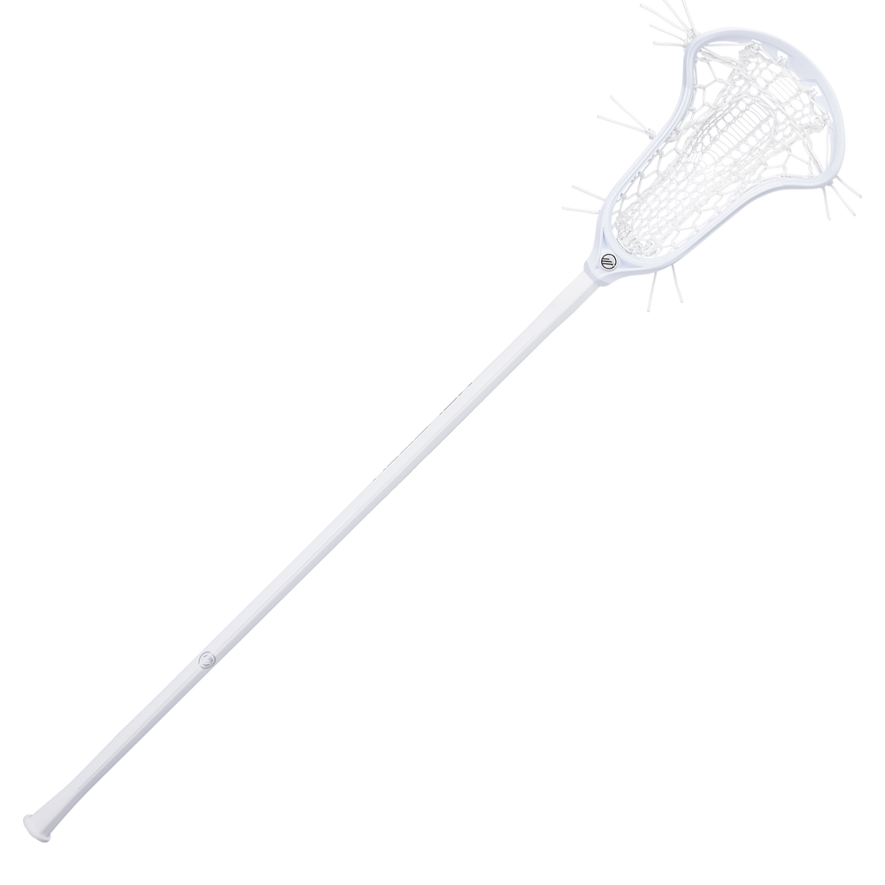 Maverik Nitro Airwire Women's Complete Lacrosse Stick- White/White