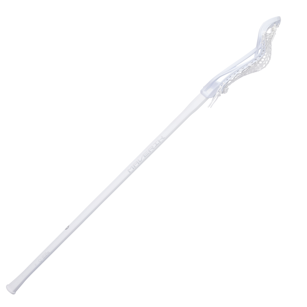 Maverik Nitro Airwire Women's Complete Lacrosse Stick- White/White