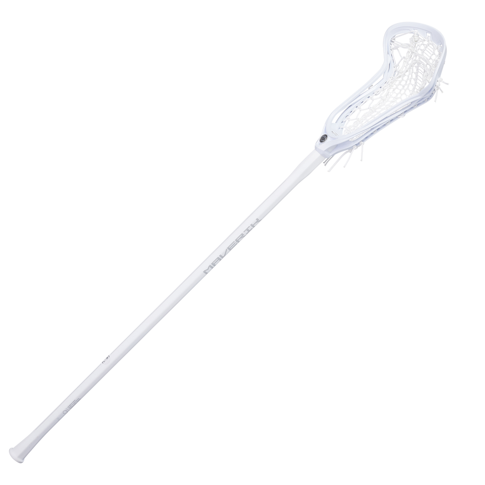 Maverik Nitro Airwire Women's Complete Lacrosse Stick- White/White