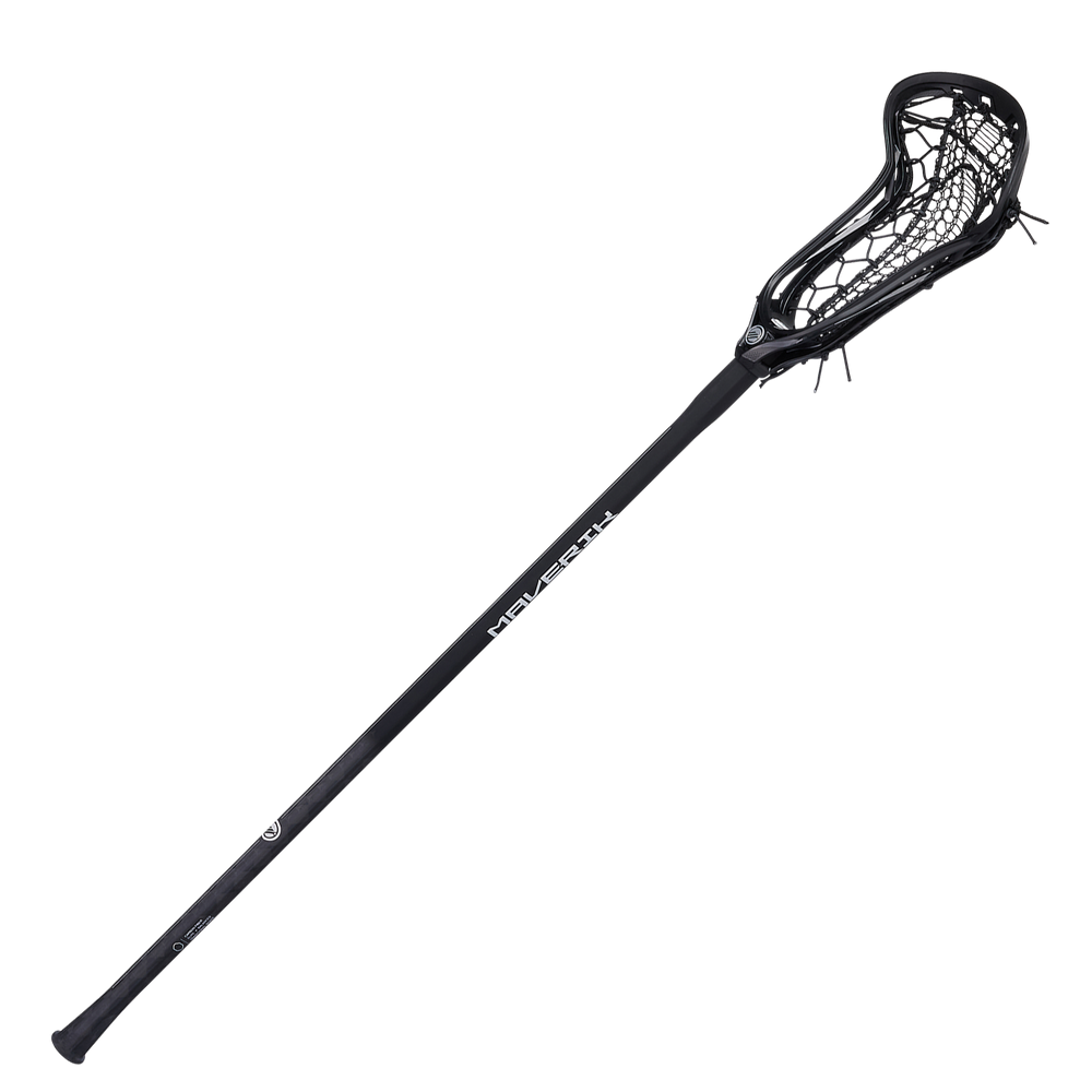 Maverik Nitro Airwire Women's Complete Lacrosse Stick- Black/Black