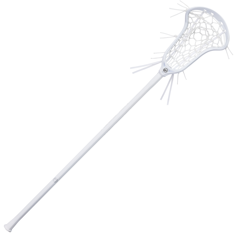 Maverik Nitro Hex Women's Complete Lacrosse Stick- White/White