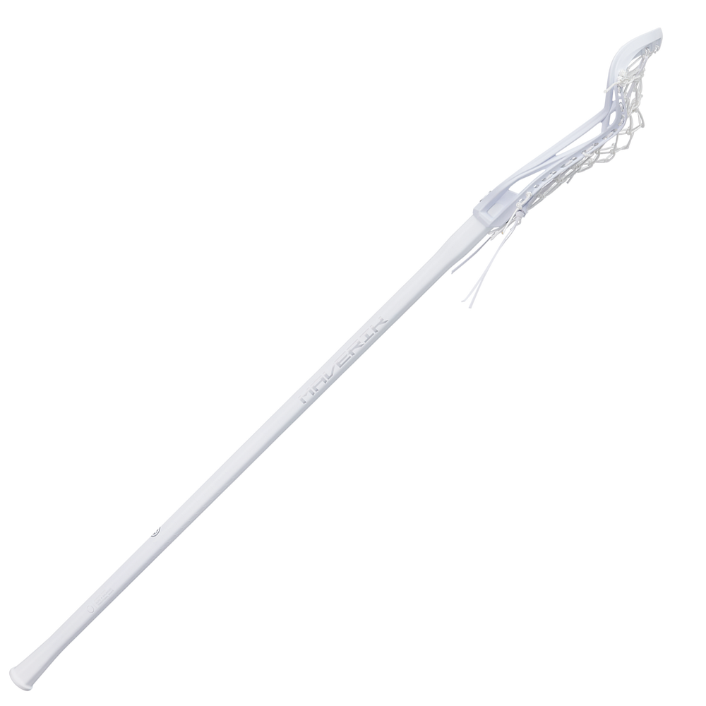 Maverik Nitro Hex Women's Complete Lacrosse Stick- White/White
