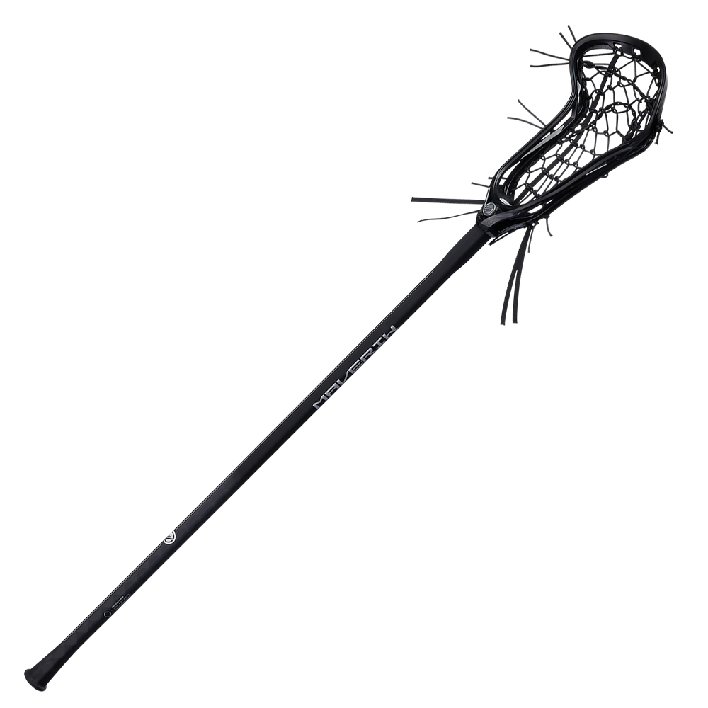 Maverik Nitro Hex Women's Complete Lacrosse Stick- Black/Black