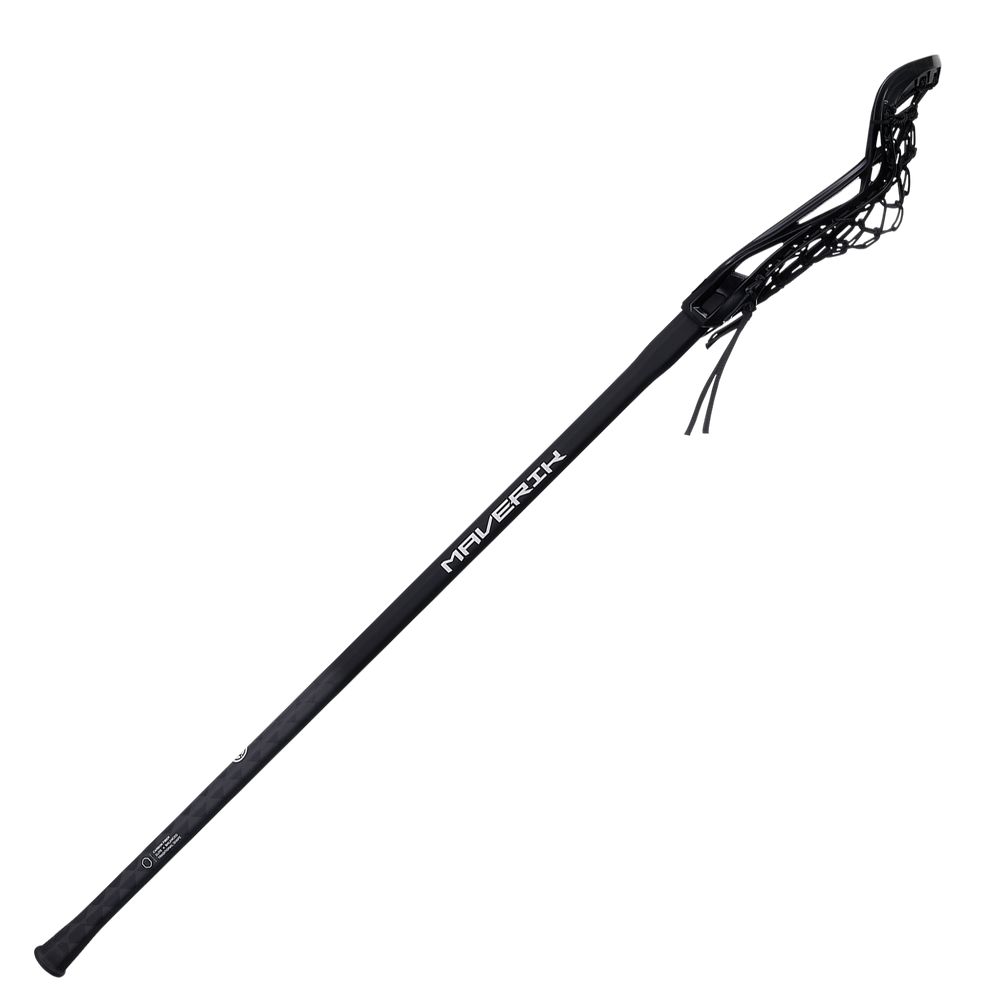 Maverik Nitro Hex Women's Complete Lacrosse Stick- Black/Black