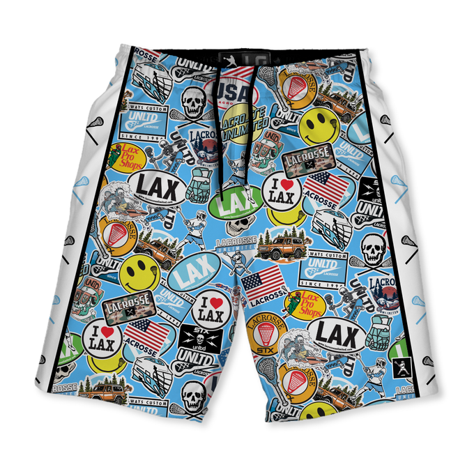 Sticker Drip Lacrosse Shorts