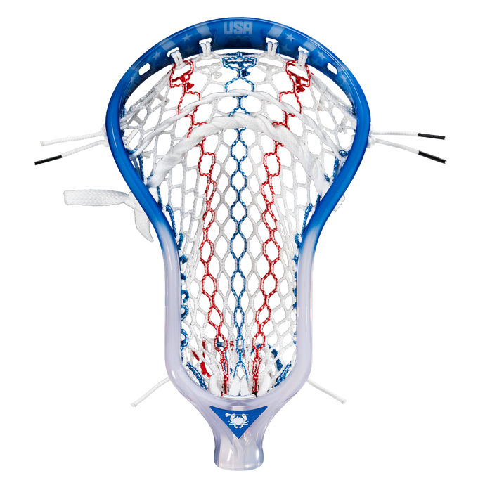 ECD Atom 4th Of July Custom Strung Dyed Men's Lacrosse Head