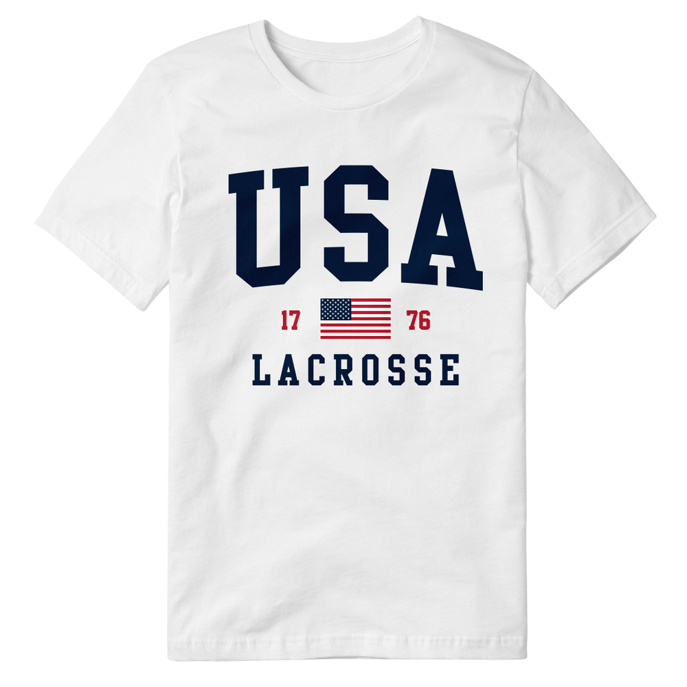 USA White Lacrosse Tee 