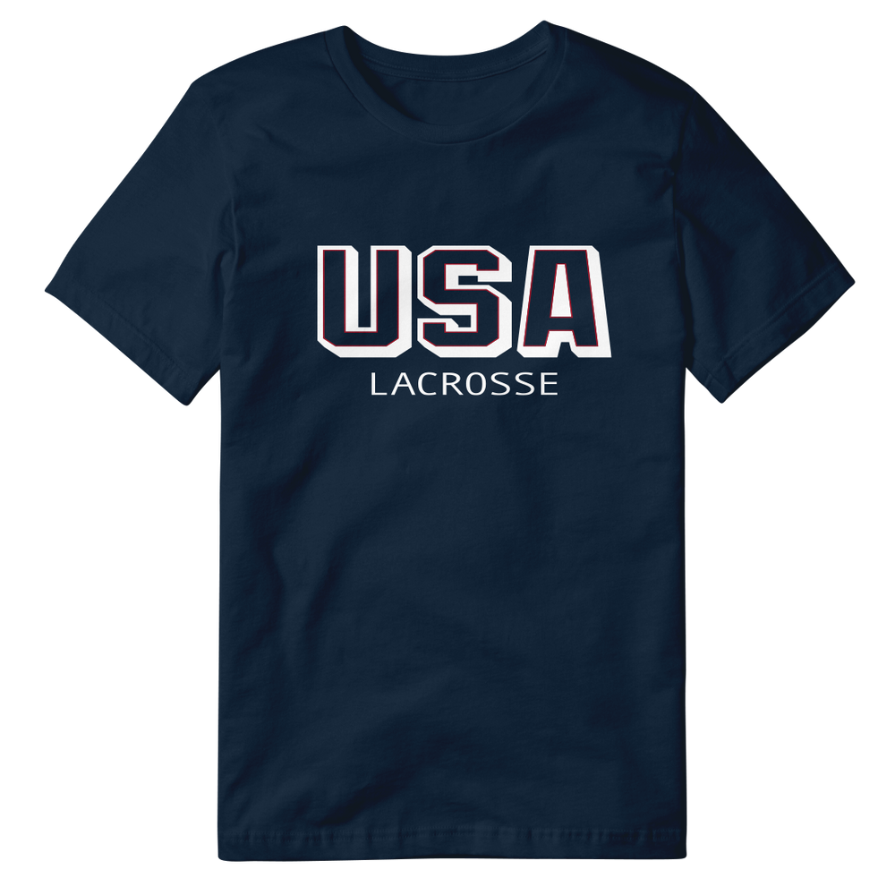 Navy USA Lacrosse Tee
