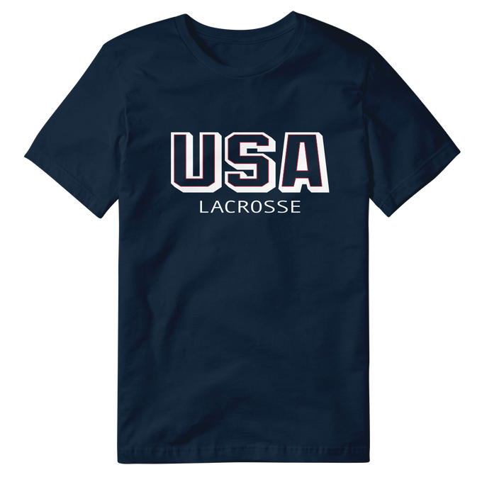 Navy USA Lacrosse Tee