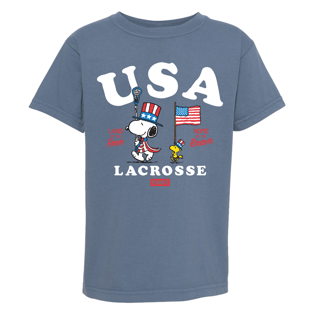 Peanuts USA Lacrosse Tee