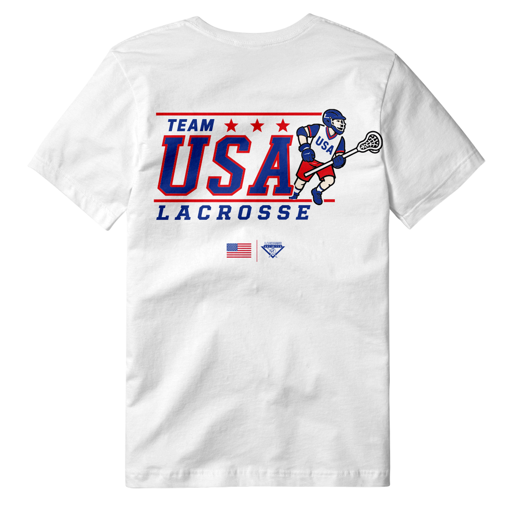 Team USA Adult Lacrosse Tee