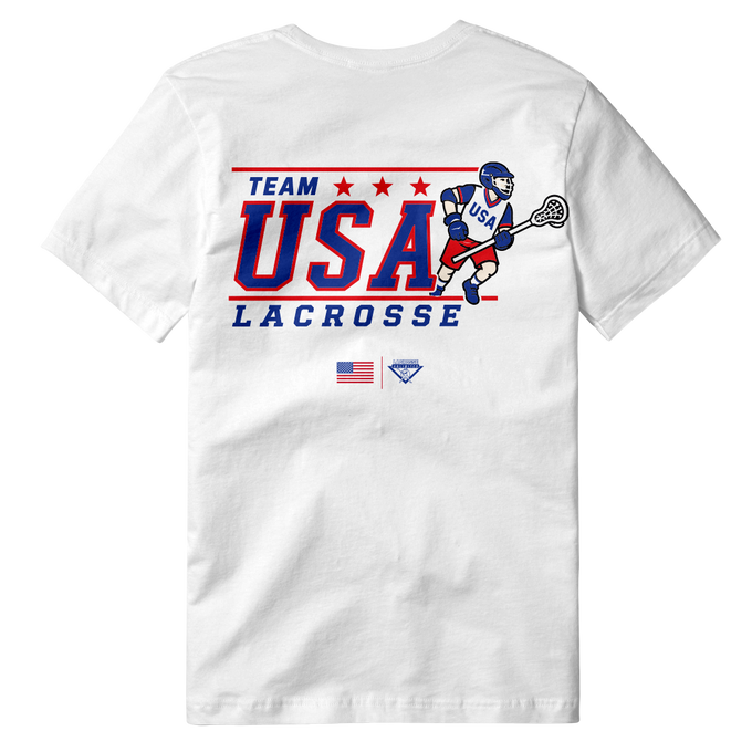 Team USA Adult Lacrosse Tee