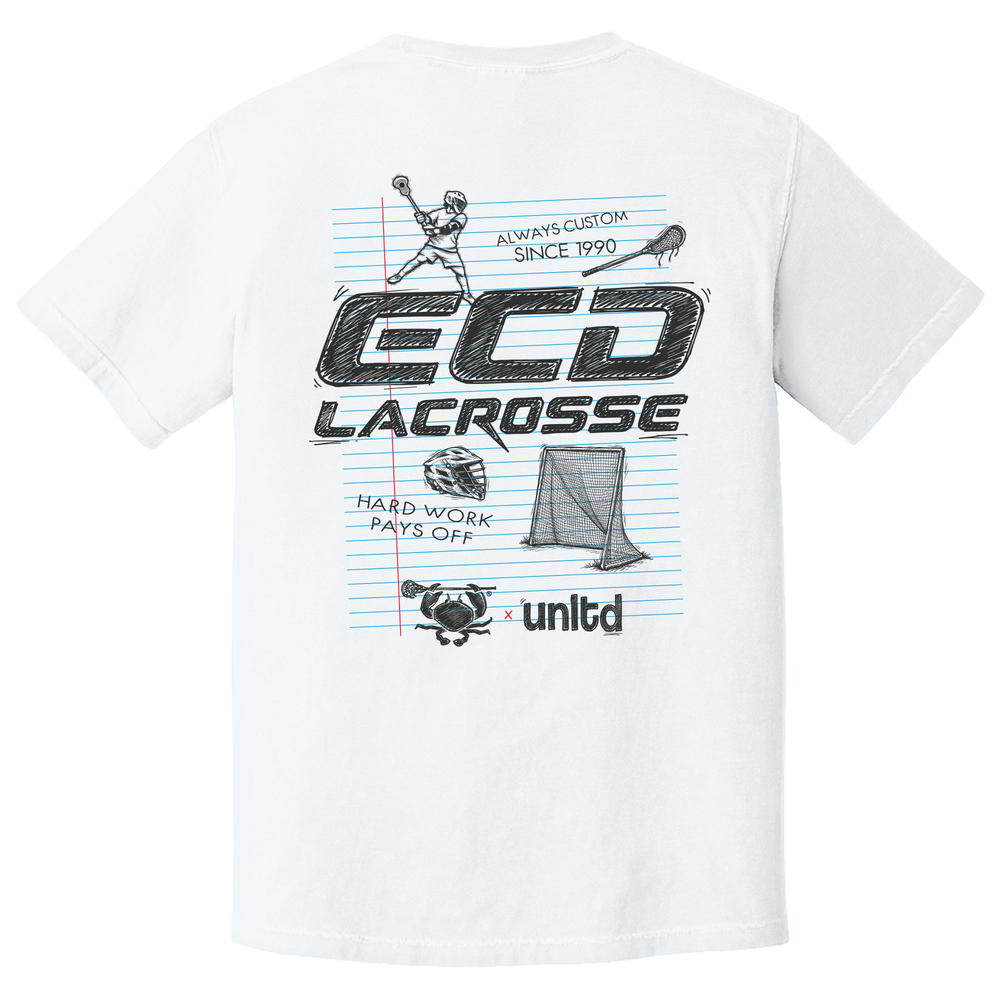 ECD X LU Crab Pencil Lacrosse Tee