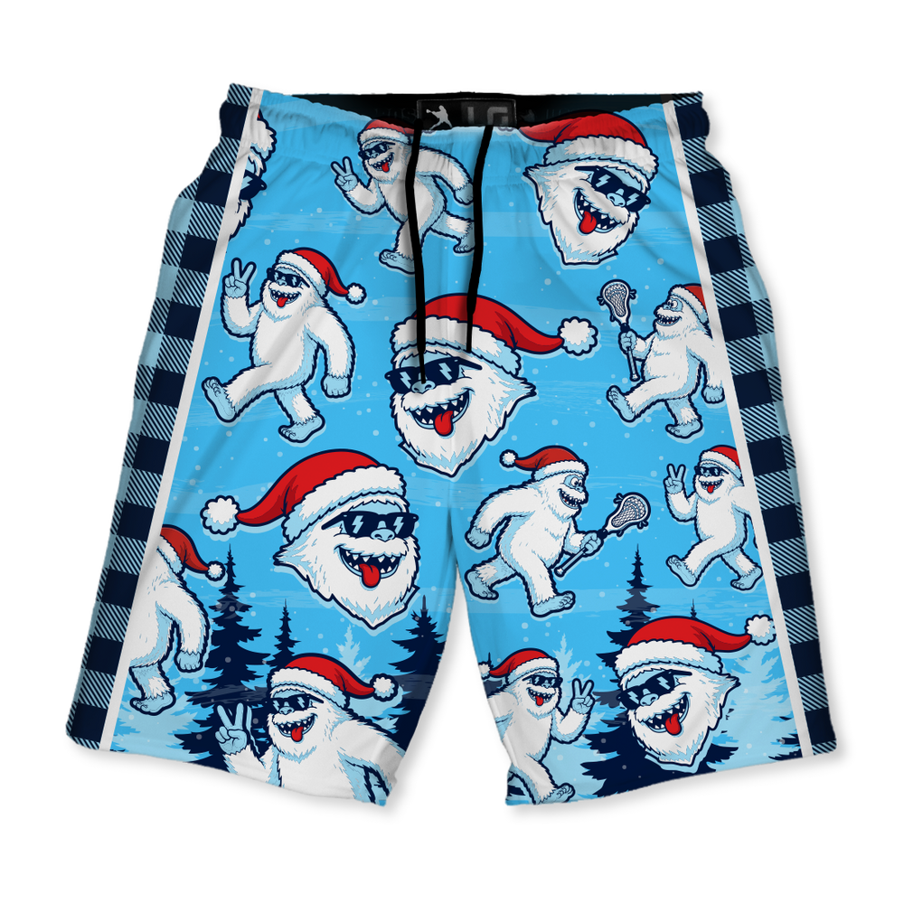 Yeti Santa Graphic Shorts