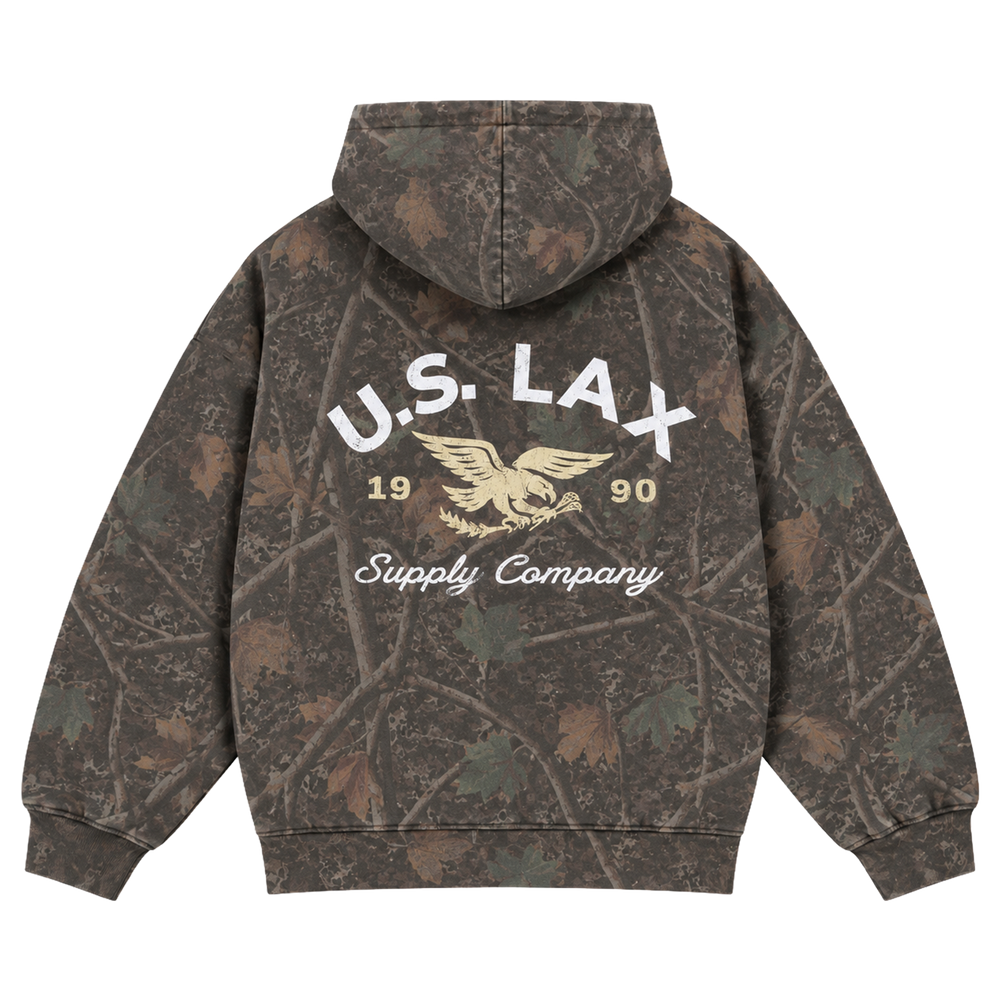 Old Glory Tree Camo Lacrosse Hoodie