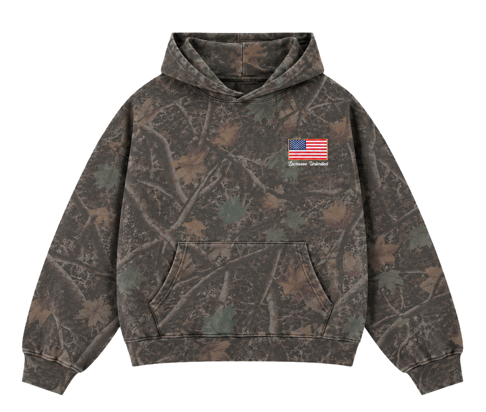 Old Glory Tree Camo Lacrosse Hoodie