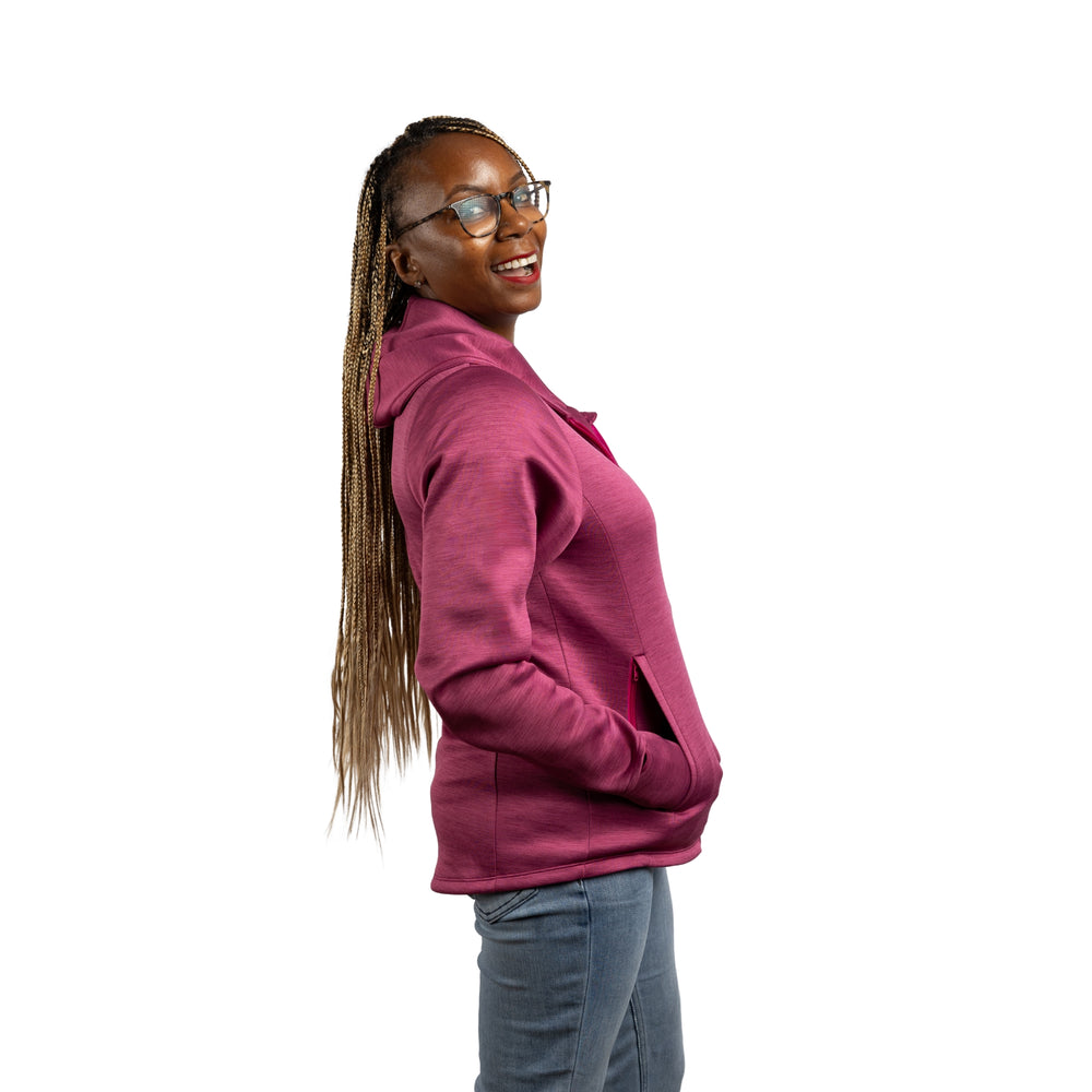 Constant Mountain Women's Infinity Pocket Hoodie- Pink