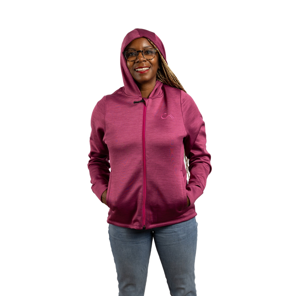 Constant Mountain Women's Infinity Pocket Hoodie- Pink