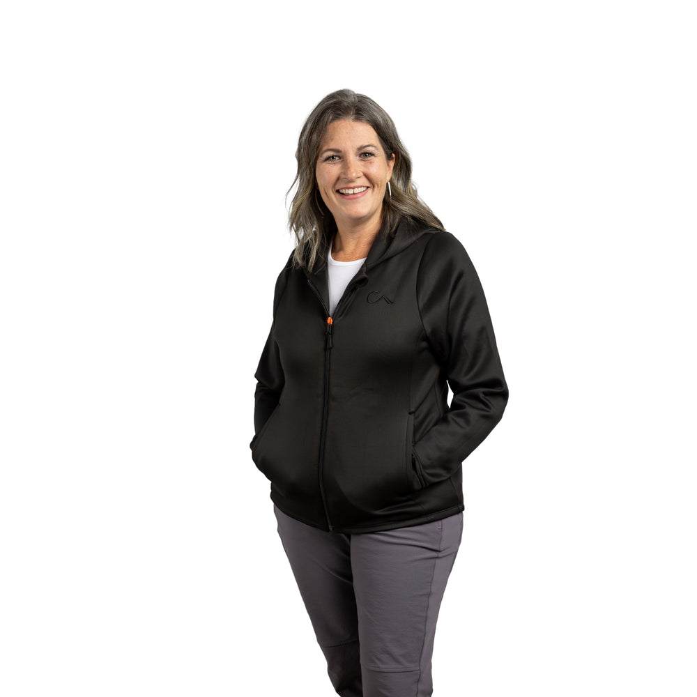 Constant Mountain Women's Infinity Pocket Hoodie- Black