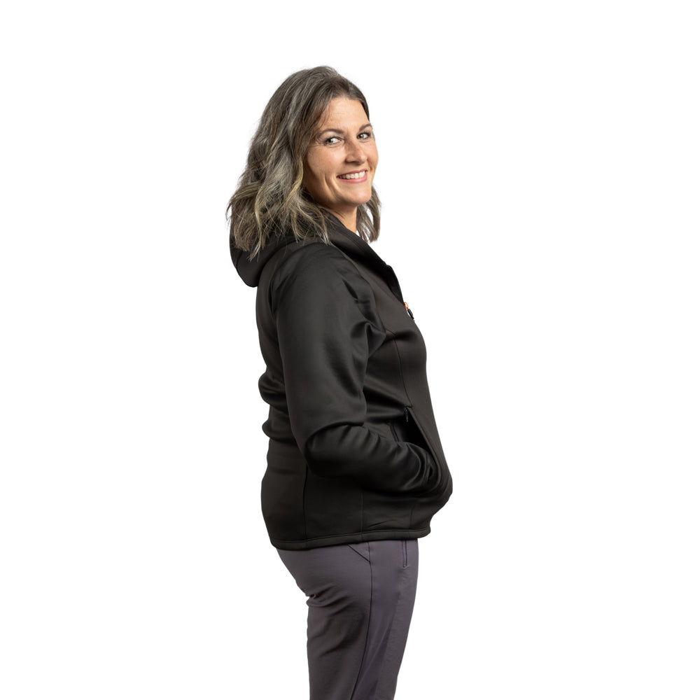 Constant Mountain Women's Infinity Pocket Hoodie- Black