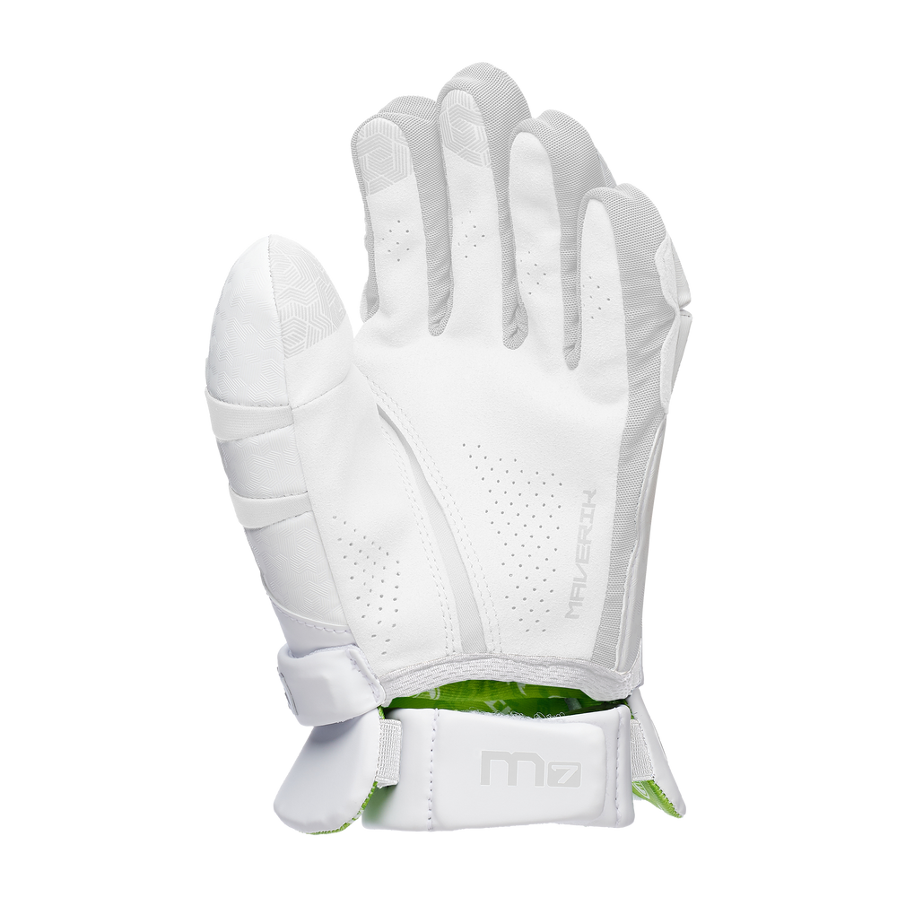 Maverik M7 Lacrosse Goalie Gloves- White