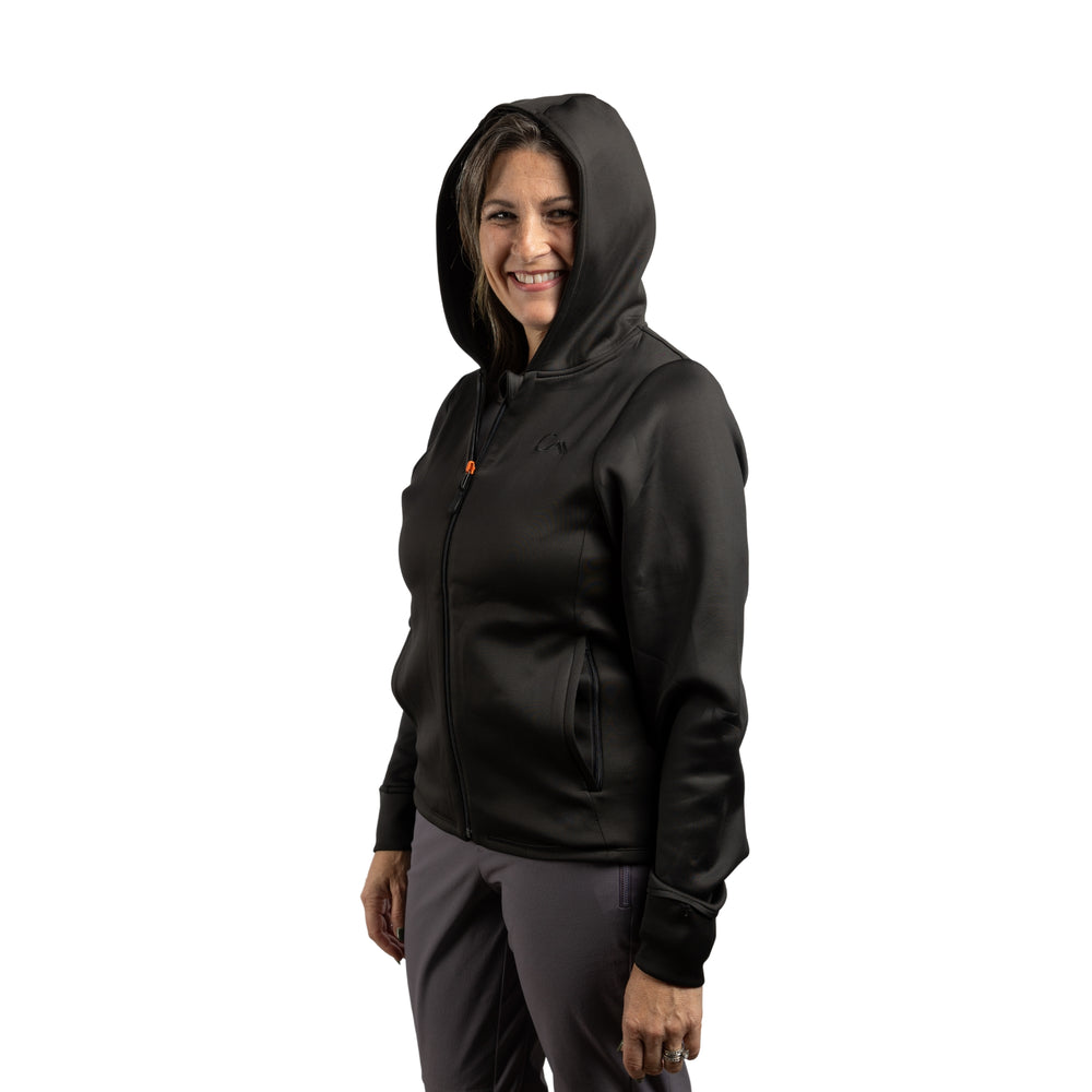 Constant Mountain Women's Infinity Pocket Hoodie- Black