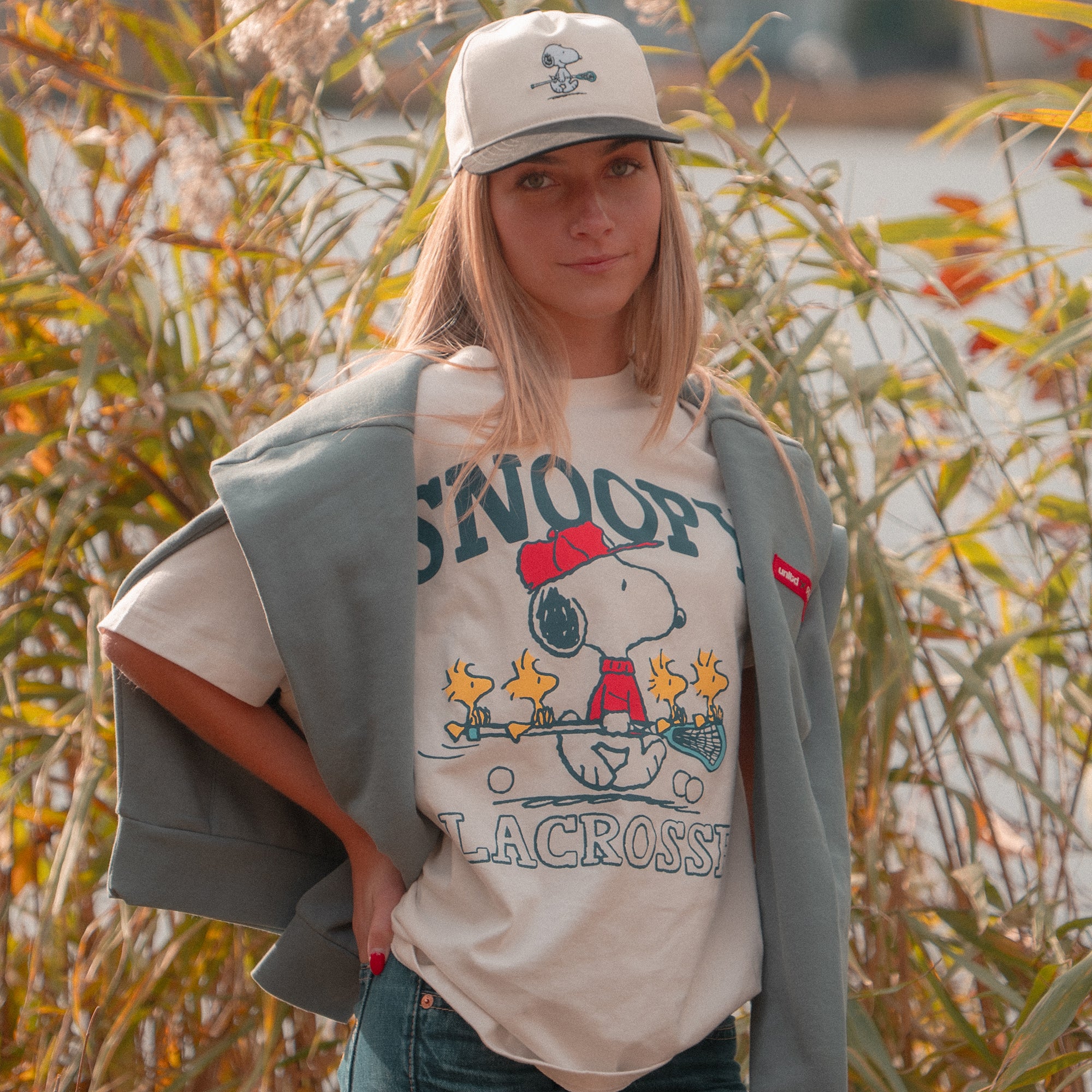 Peanuts Snoopy Adult Lacrosse Tee