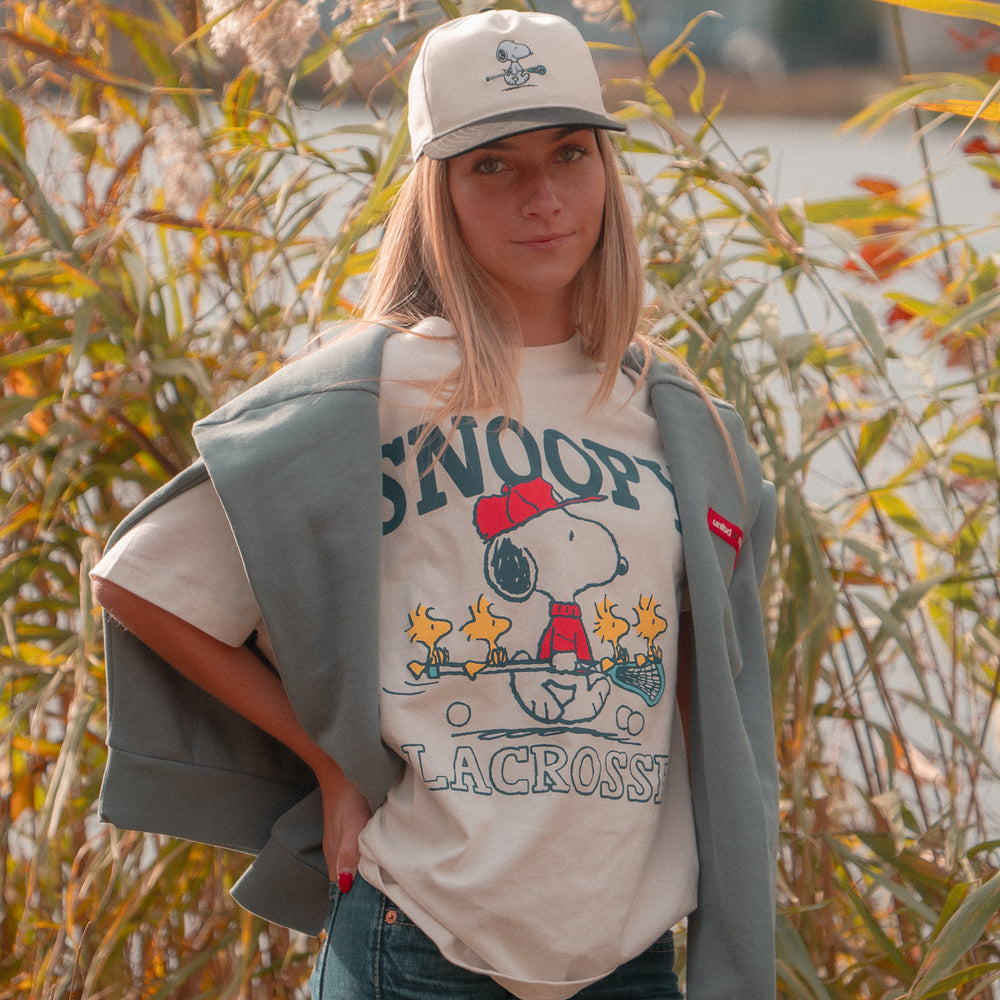 Peanuts Snoopy Adult Lacrosse Tee