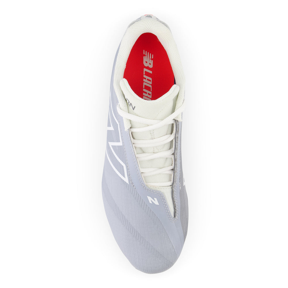 New Balance Burn X4 Lacrosse Cleats - Grey