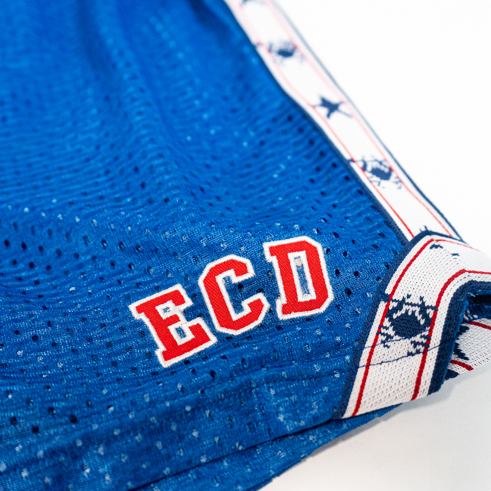LU X ECD Blue USA Lacrosse Shorts 