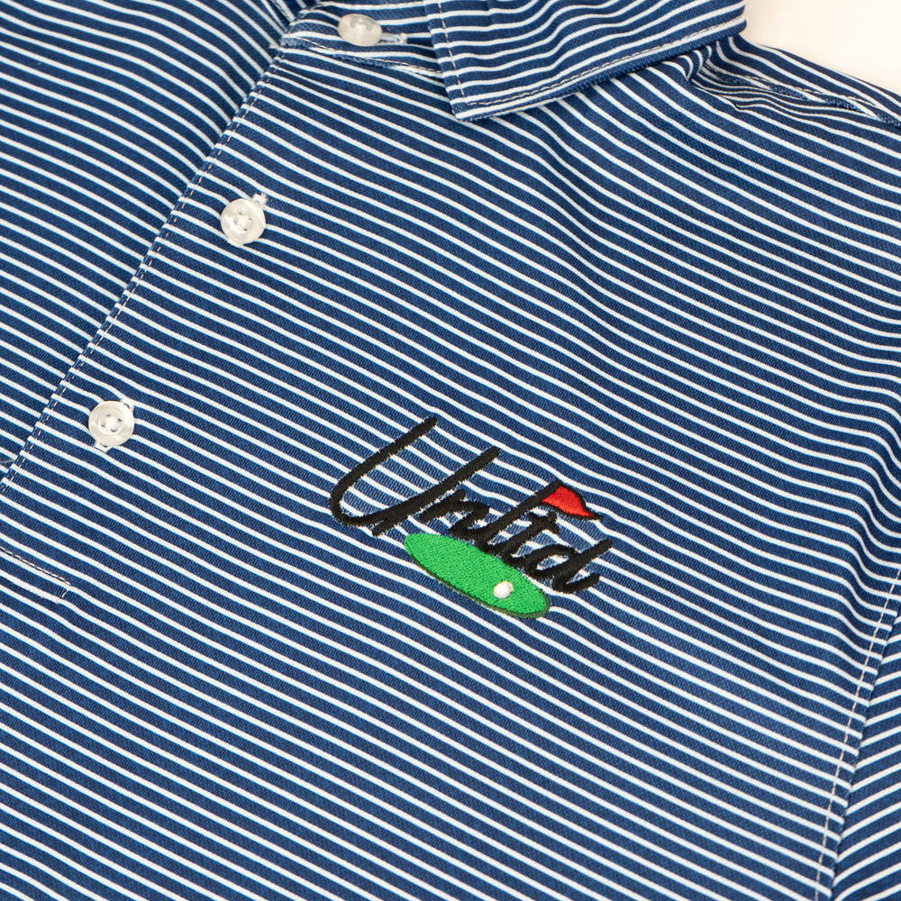 UNTLD Navy Stripe Adult Lacrosse Polo