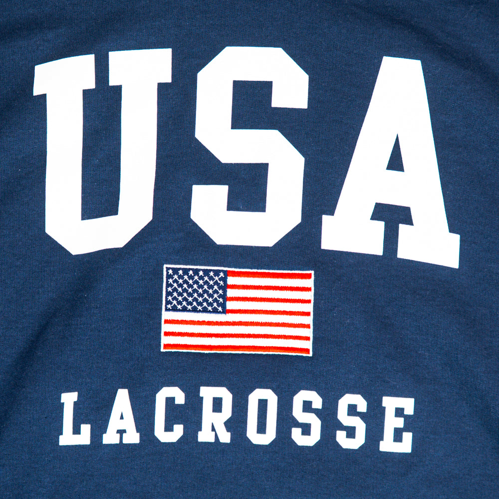 LU USA Navy Adult Lacrosse Hoodie