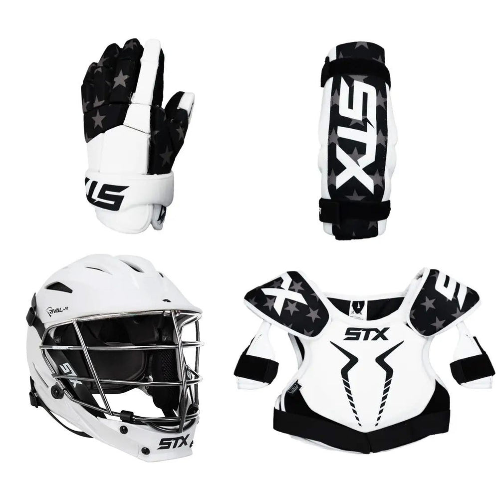 4Piece USA Youth Starter Set (STX Rival Jr. Helmet